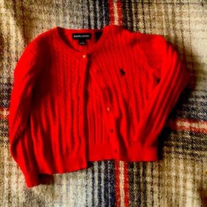 Very cute red cardigan